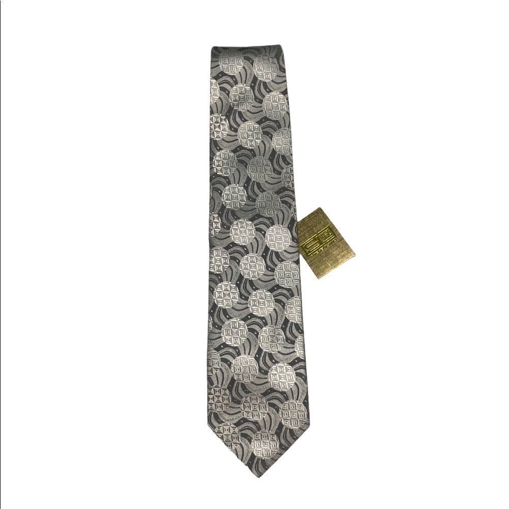 STEVENLAND Mens Geometric Silk Tie